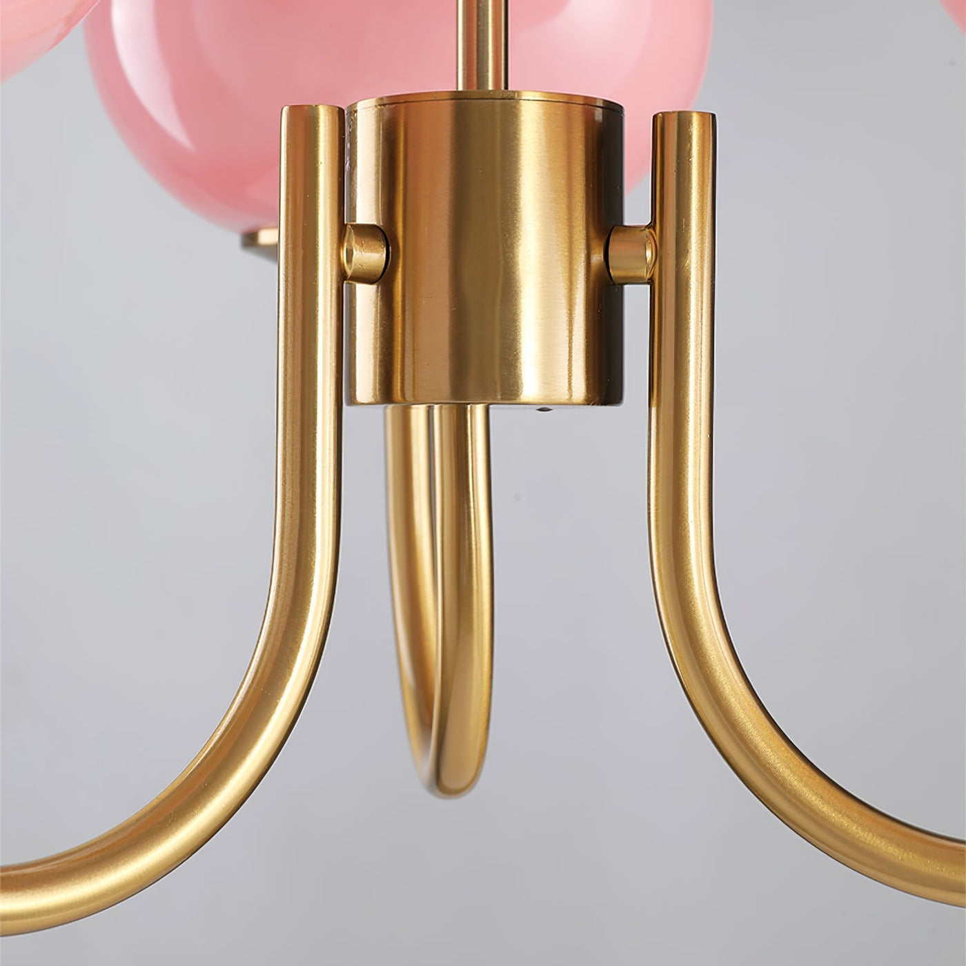 Art Deco Chandelier with Spherical Lampshades