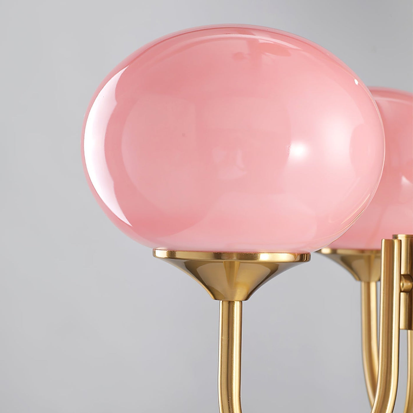 Art Deco Chandelier with Spherical Lampshades