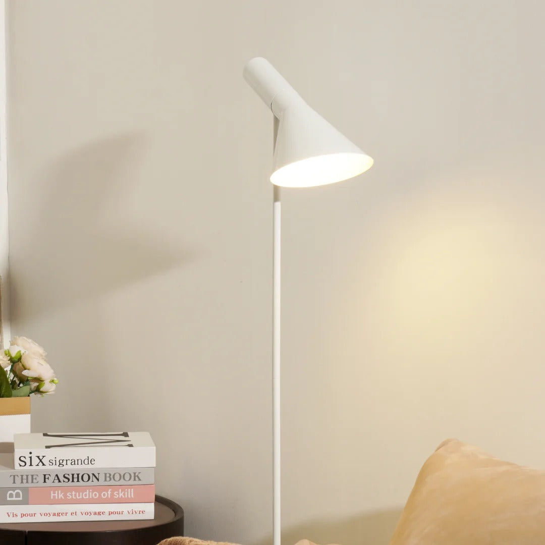 Minimalist Floor Lamp with a Conical Lampshade