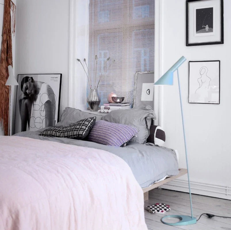 Minimalist Floor Lamp with a Conical Lampshade