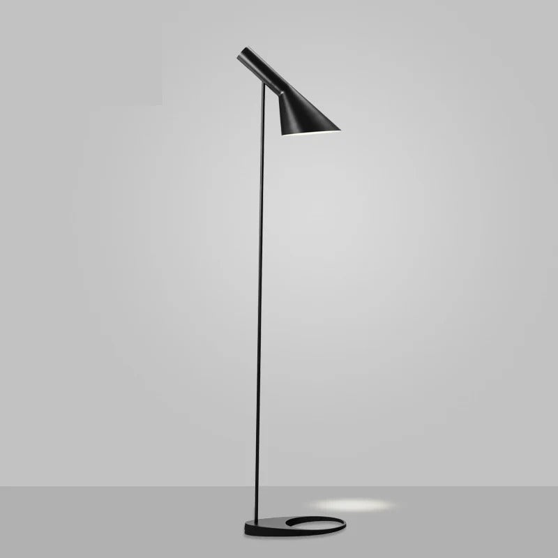 Minimalist Floor Lamp with a Conical Lampshade