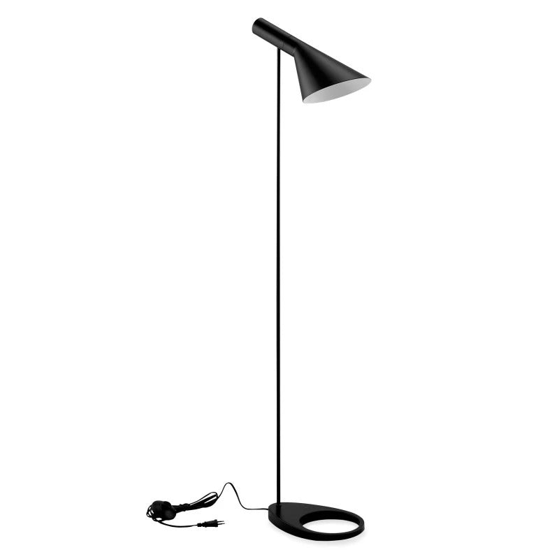 Minimalist Floor Lamp with a Conical Lampshade