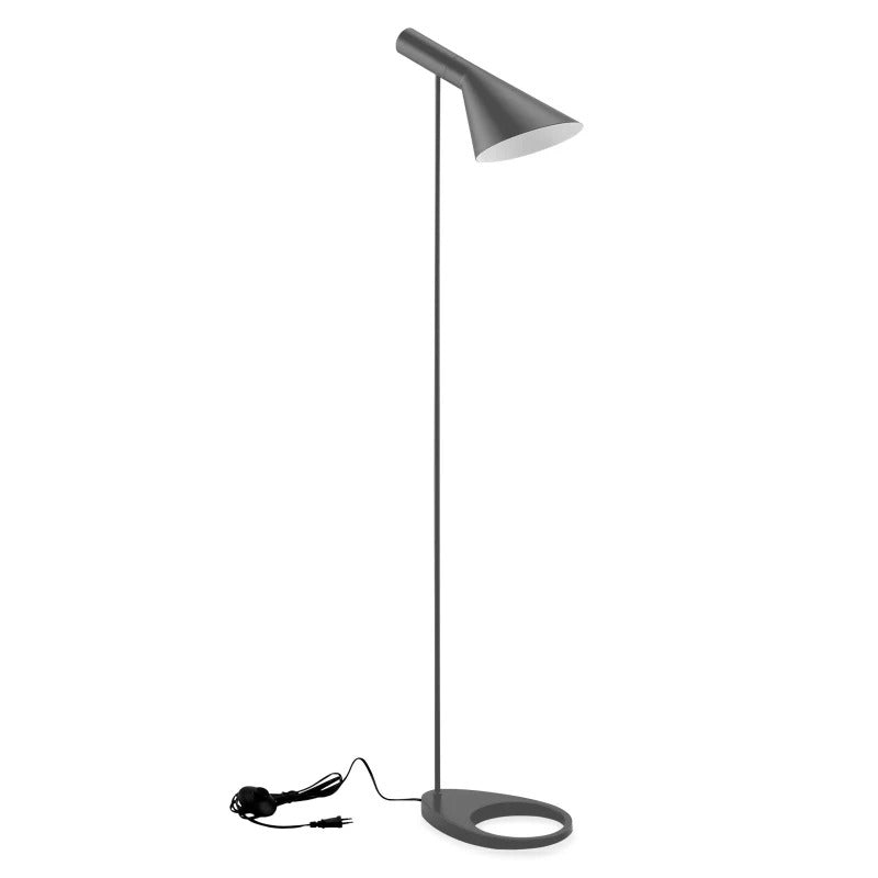 Minimalist Floor Lamp with a Conical Lampshade