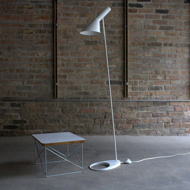 Minimalist Floor Lamp with a Conical Lampshade