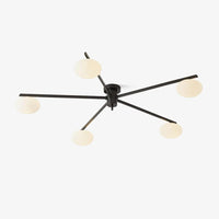 Minimalist Semi-Flush Mount Lamp – Radial Design