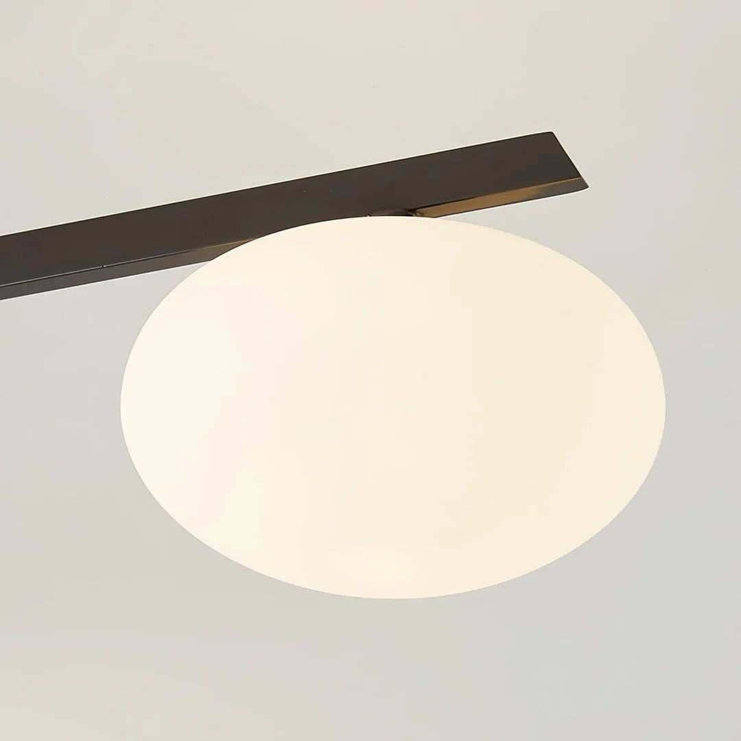 Minimalist Semi-Flush Mount Lamp – Radial Design