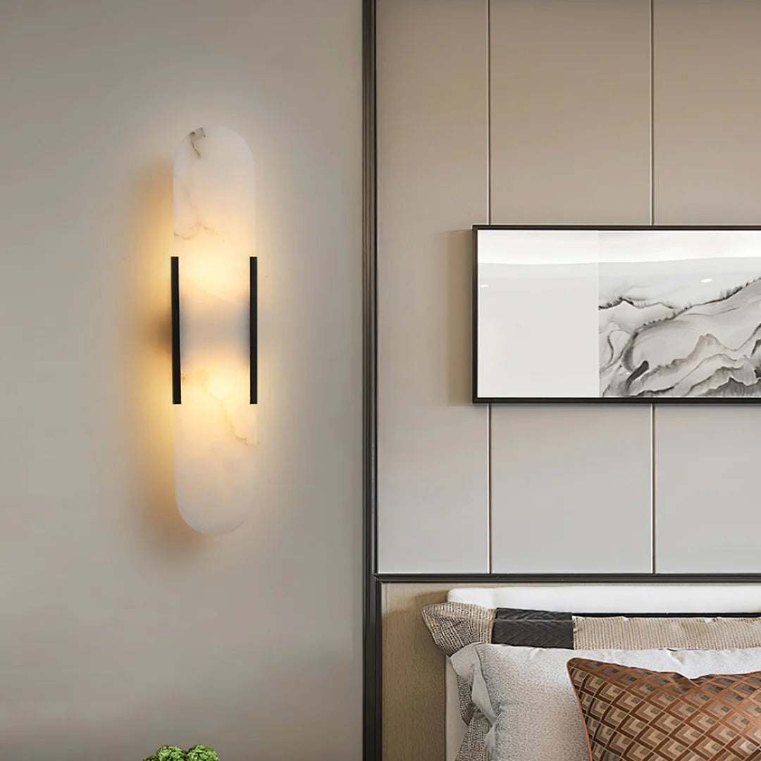 Minimalist Wall Sconce – Rounded Rectangular Shade