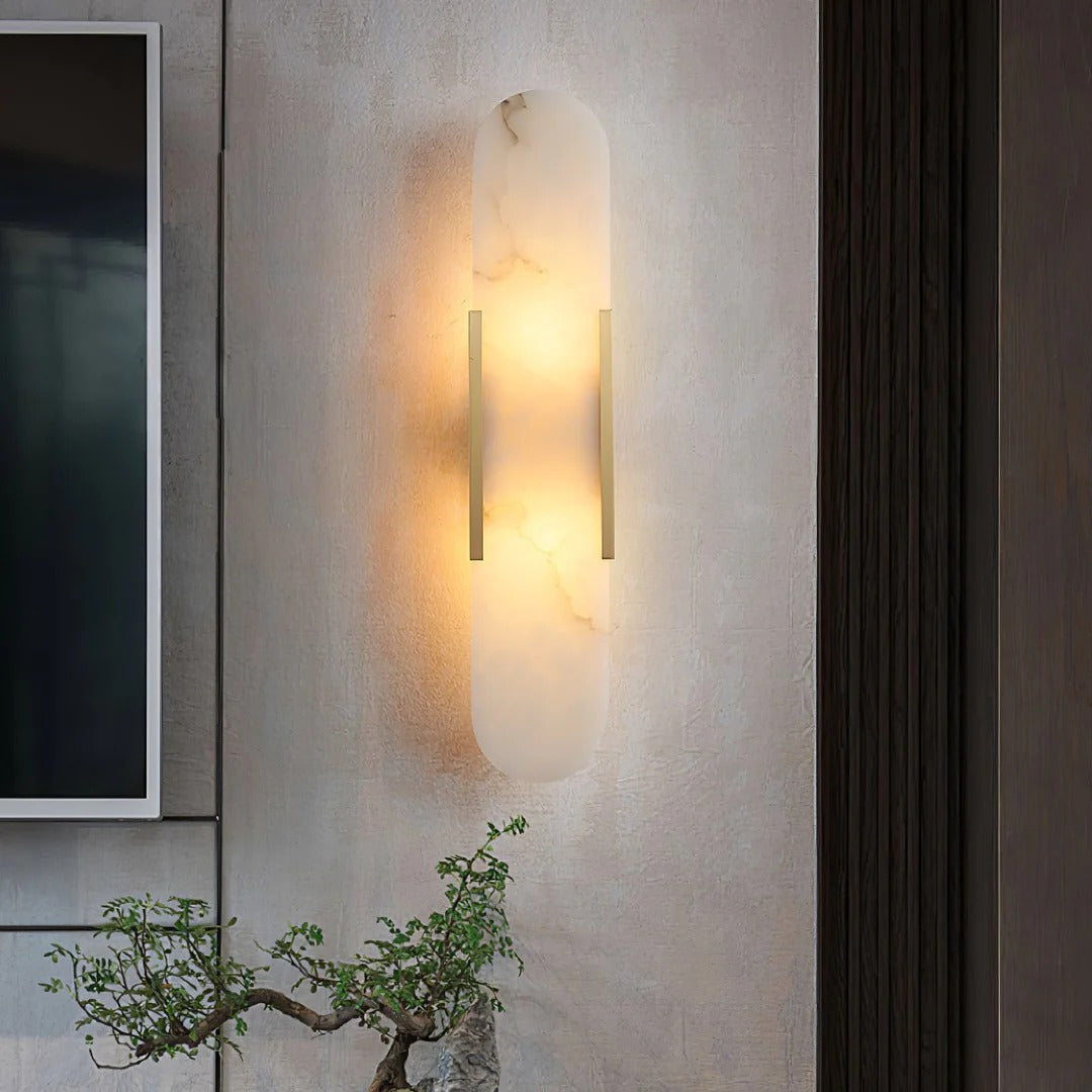 Minimalist Wall Sconce – Rounded Rectangular Shade