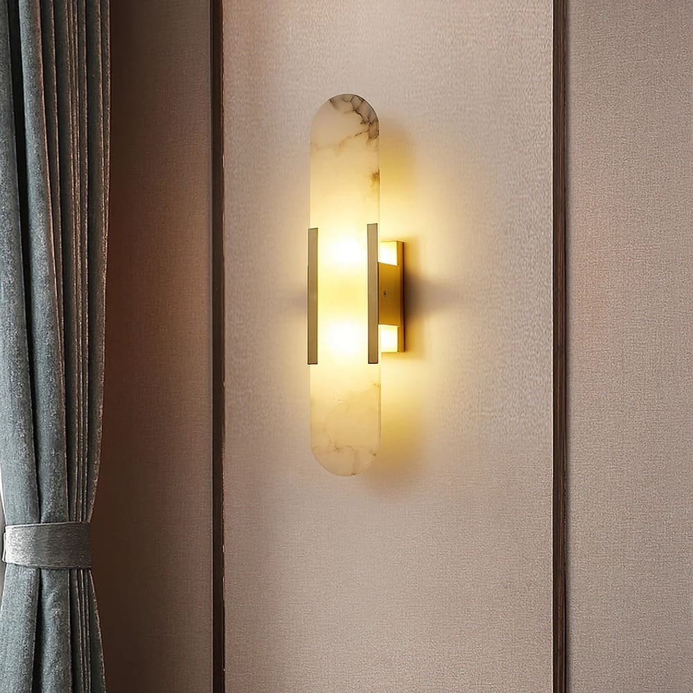 Minimalist Wall Sconce – Rounded Rectangular Shade