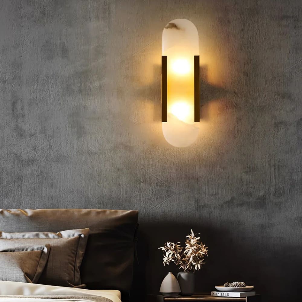 Minimalist Wall Sconce – Rounded Rectangular Shade