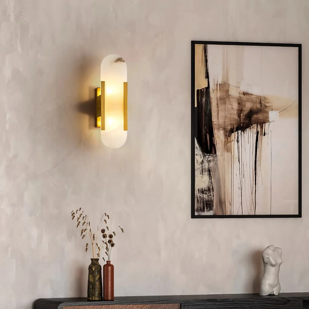 Minimalist Wall Sconce – Rounded Rectangular Shade