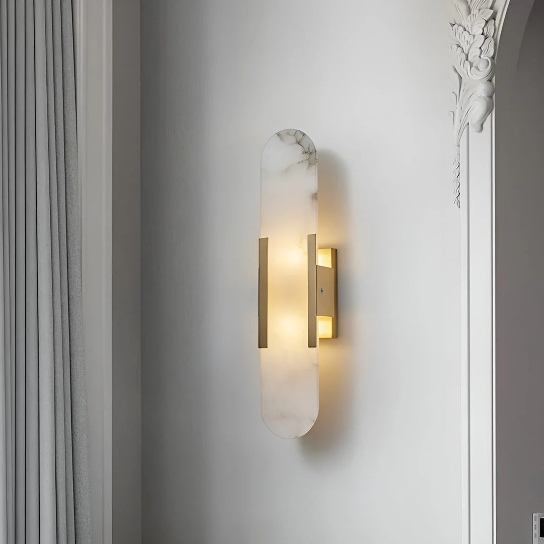Minimalist Wall Sconce – Rounded Rectangular Shade