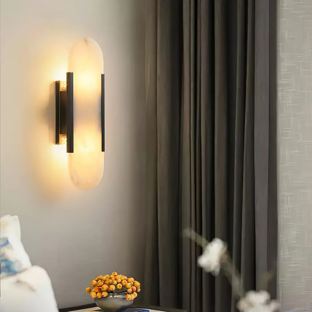Minimalist Wall Sconce – Rounded Rectangular Shade
