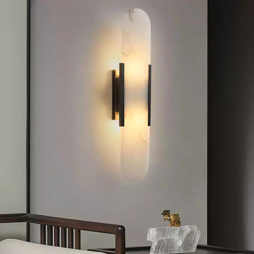 Minimalist Wall Sconce – Rounded Rectangular Shade