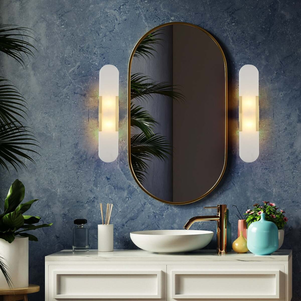 Minimalist Wall Sconce – Rounded Rectangular Shade