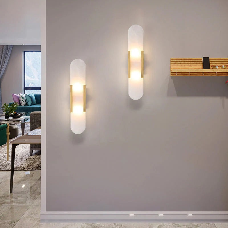 Minimalist Wall Sconce – Rounded Rectangular Shade
