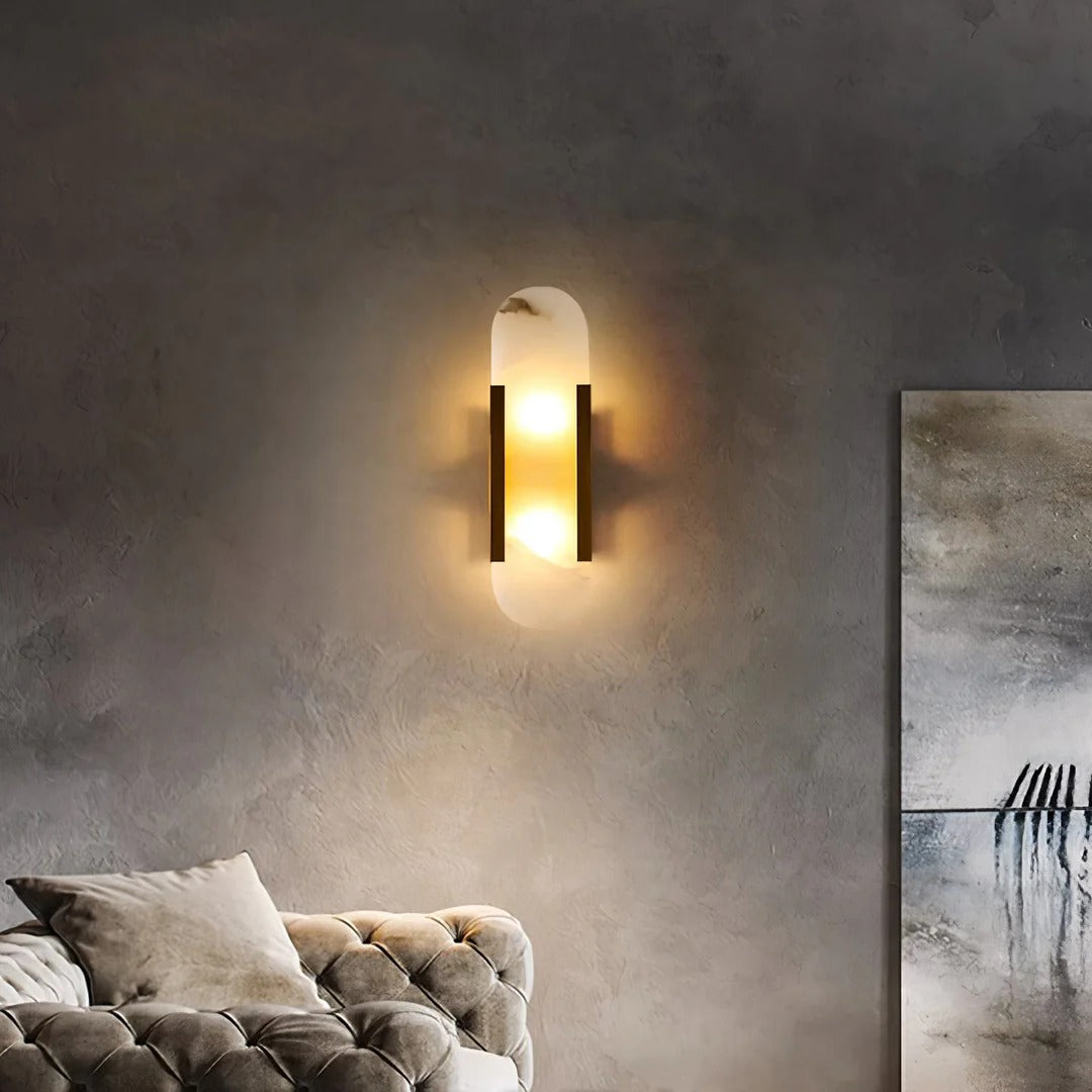 Minimalist Wall Sconce – Rounded Rectangular Shade