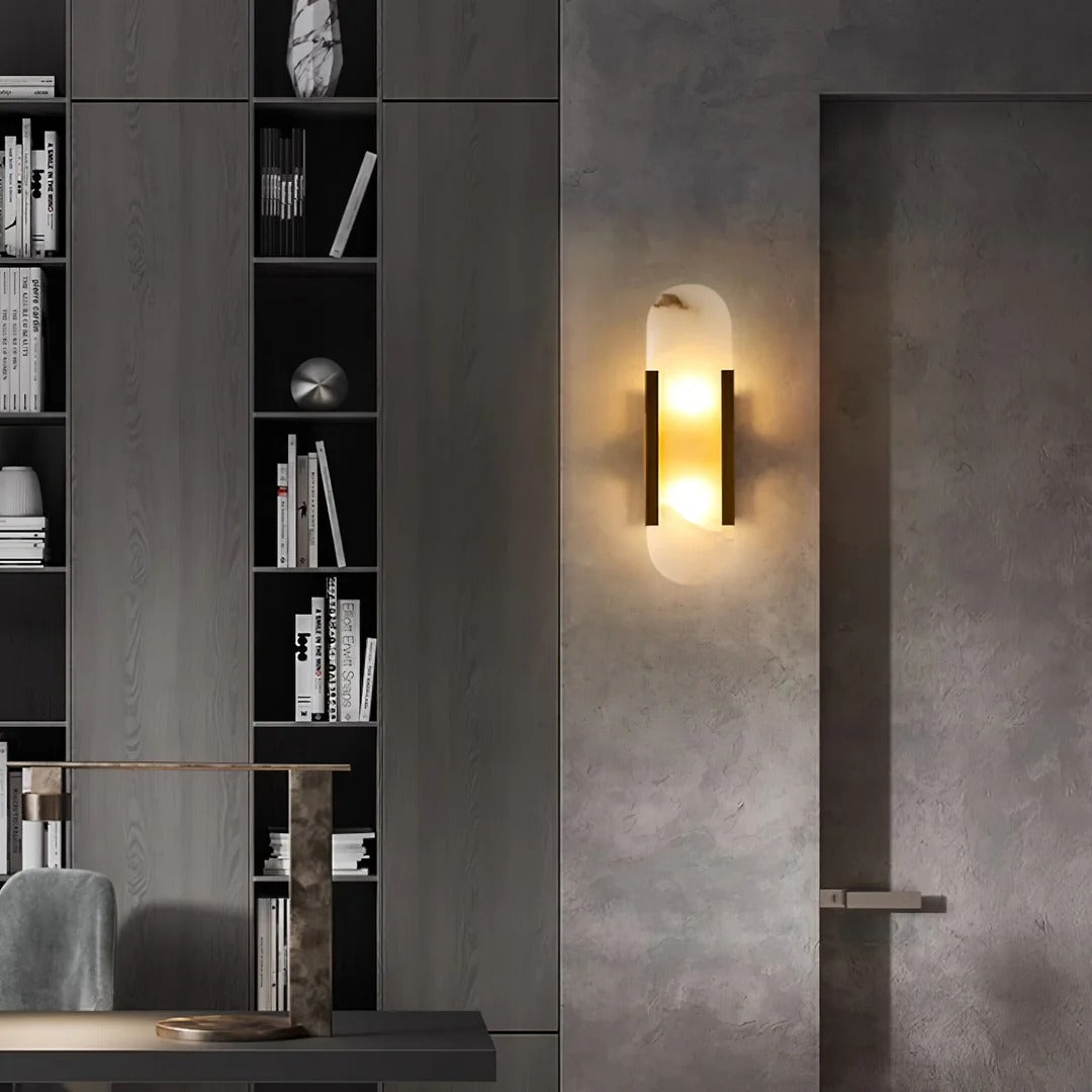 Minimalist Wall Sconce – Rounded Rectangular Shade