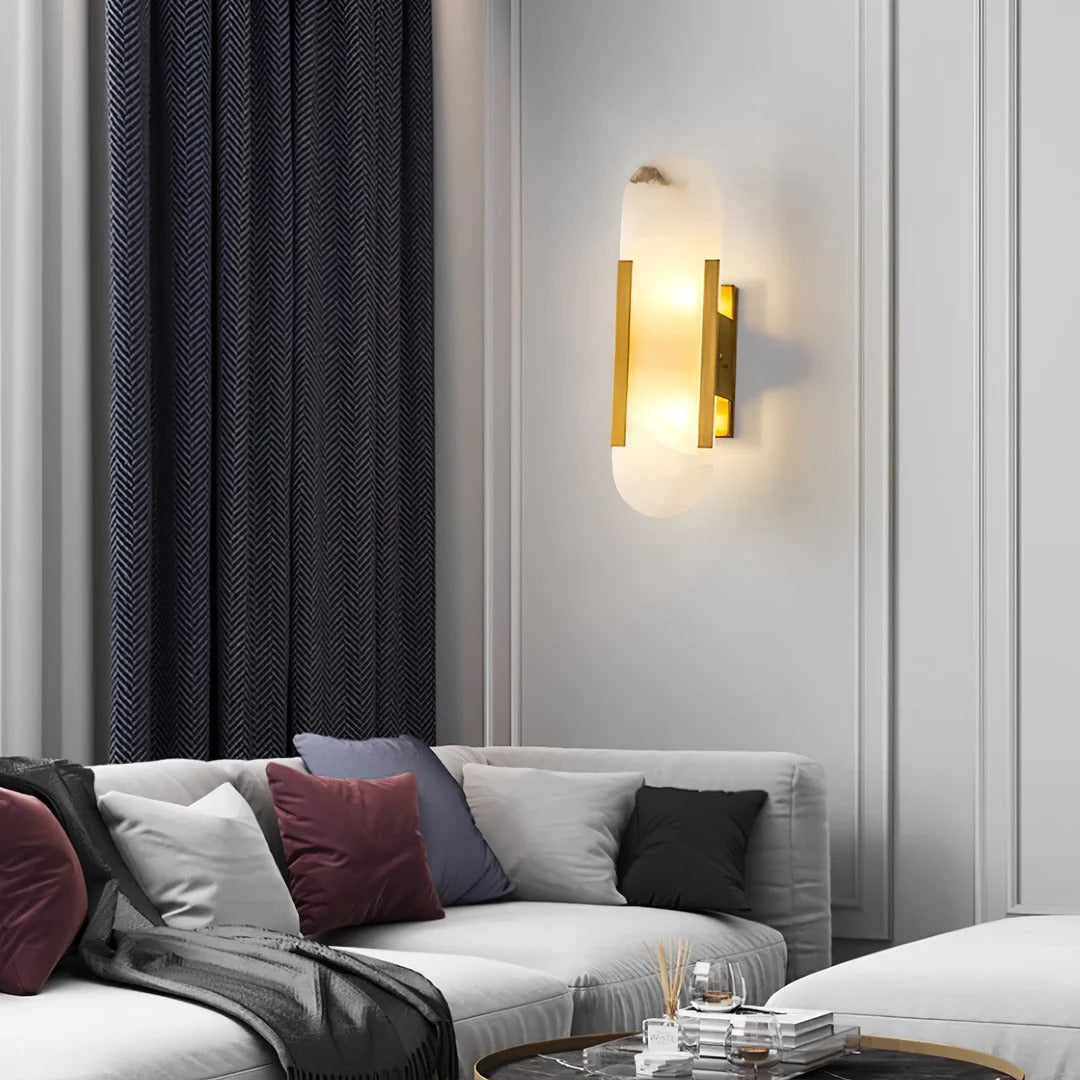 Minimalist Wall Sconce – Rounded Rectangular Shade