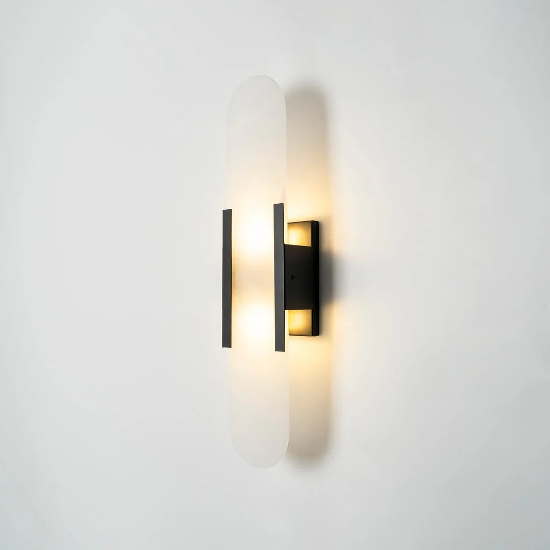 Minimalist Wall Sconce – Rounded Rectangular Shade