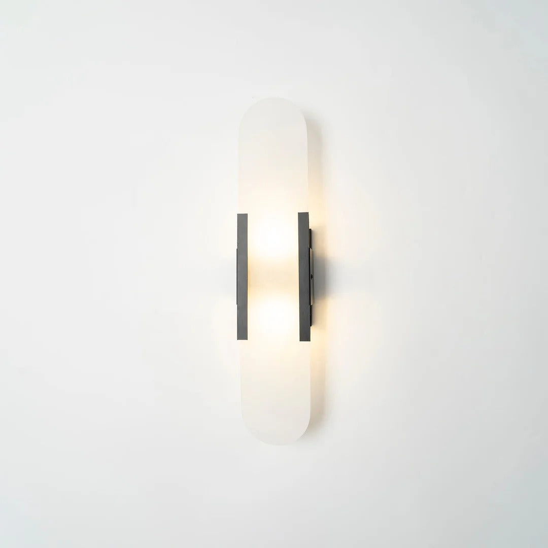 Minimalist Wall Sconce – Rounded Rectangular Shade