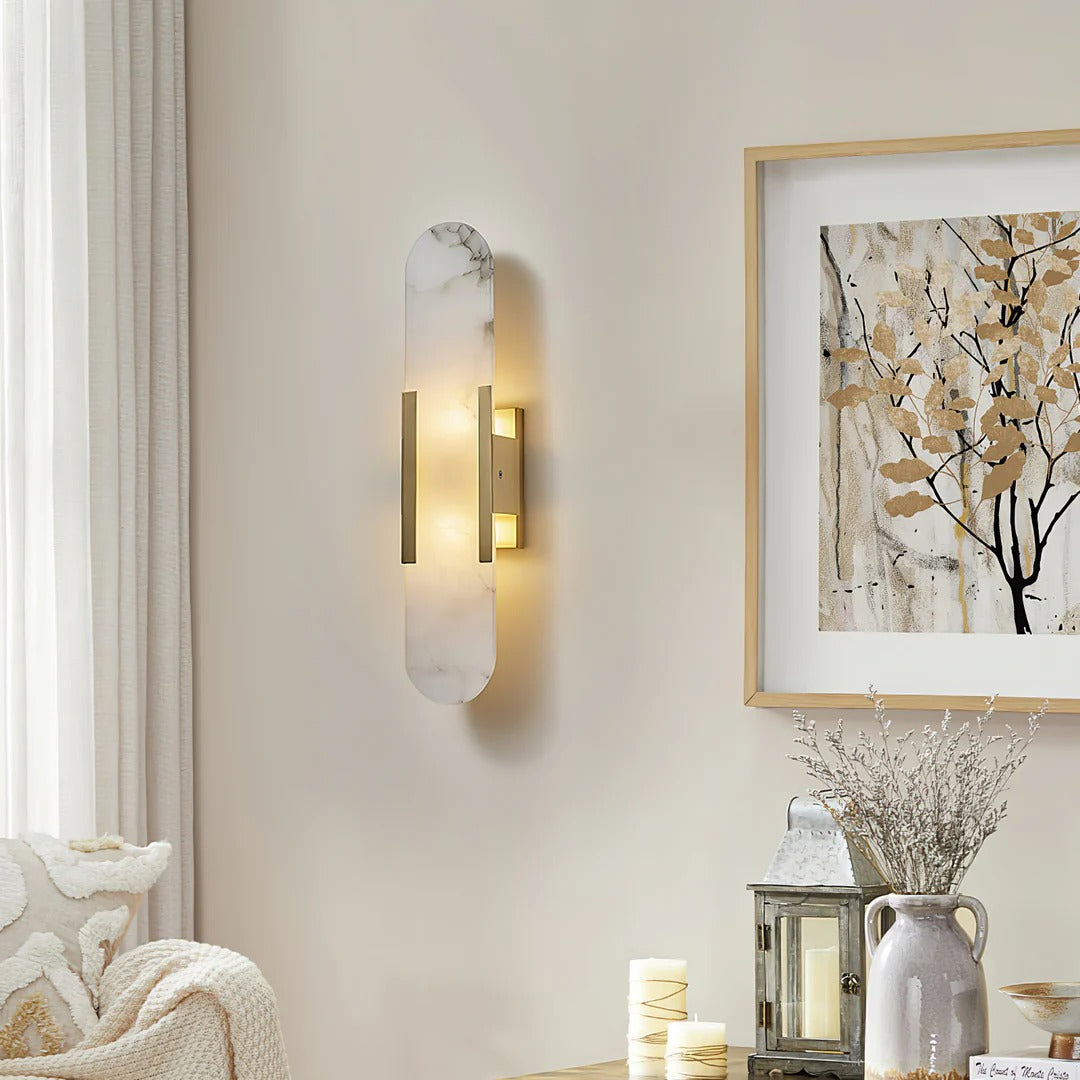 Minimalist Wall Sconce – Rounded Rectangular Shade