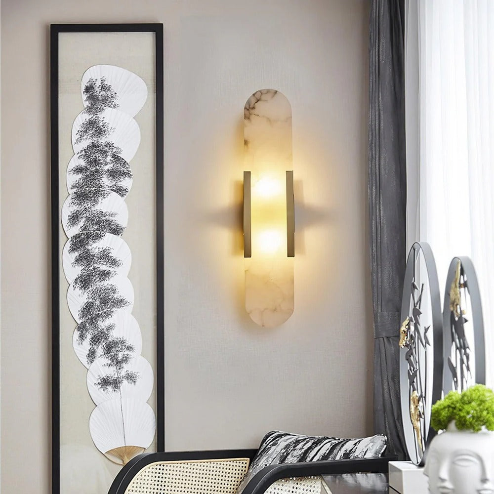 Minimalist Wall Sconce – Rounded Rectangular Shade