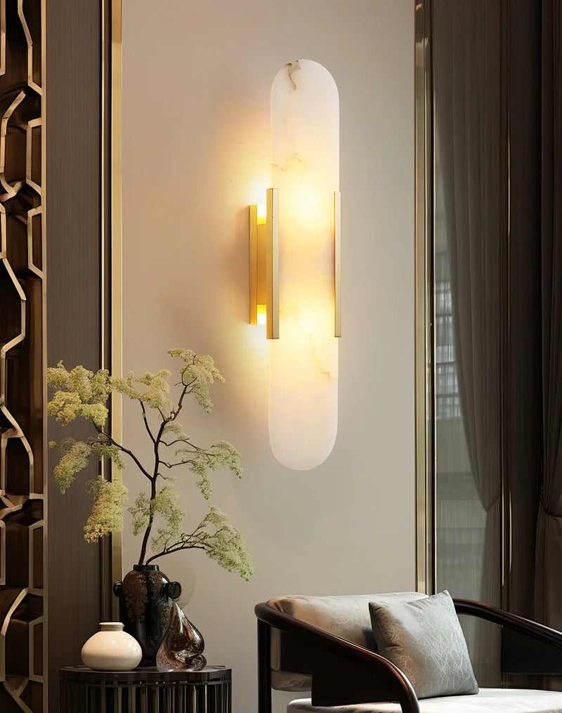 Minimalist Wall Sconce – Rounded Rectangular Shade