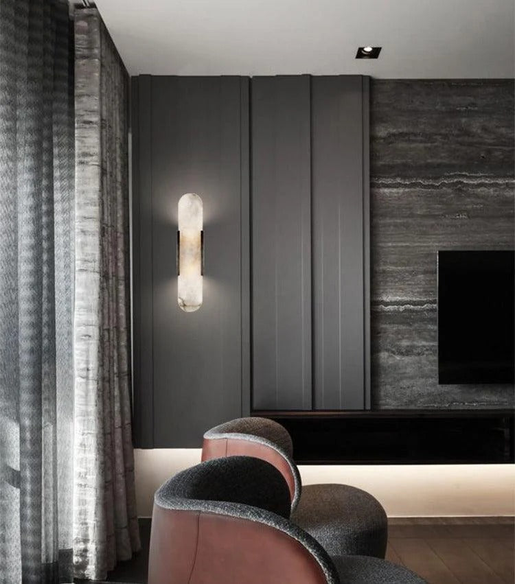 Minimalist Wall Sconce – Rounded Rectangular Shade