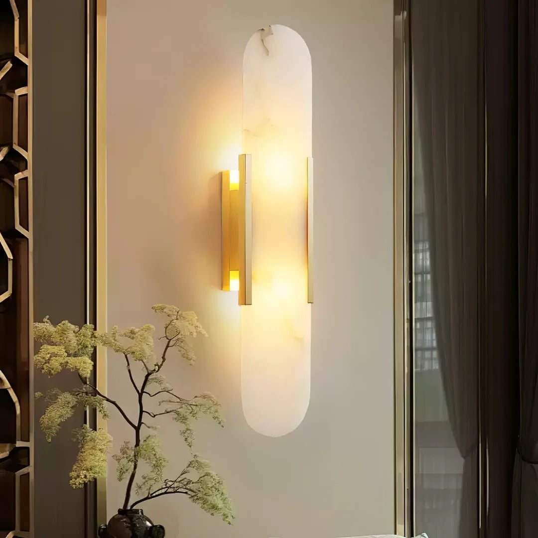 Minimalist Wall Sconce – Rounded Rectangular Shade