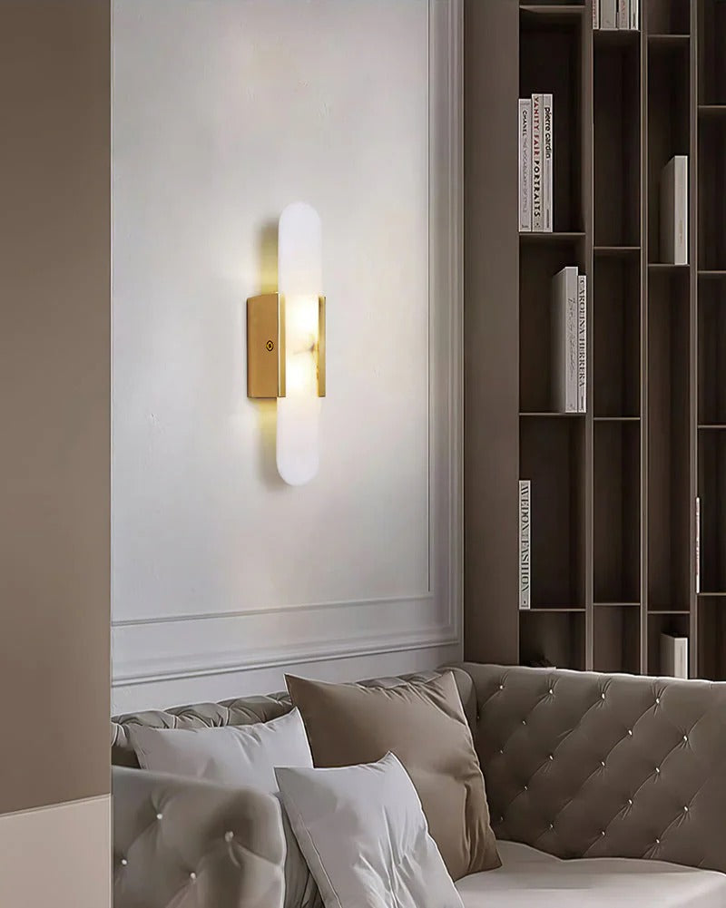 Minimalist Wall Sconce – Rounded Rectangular Shade