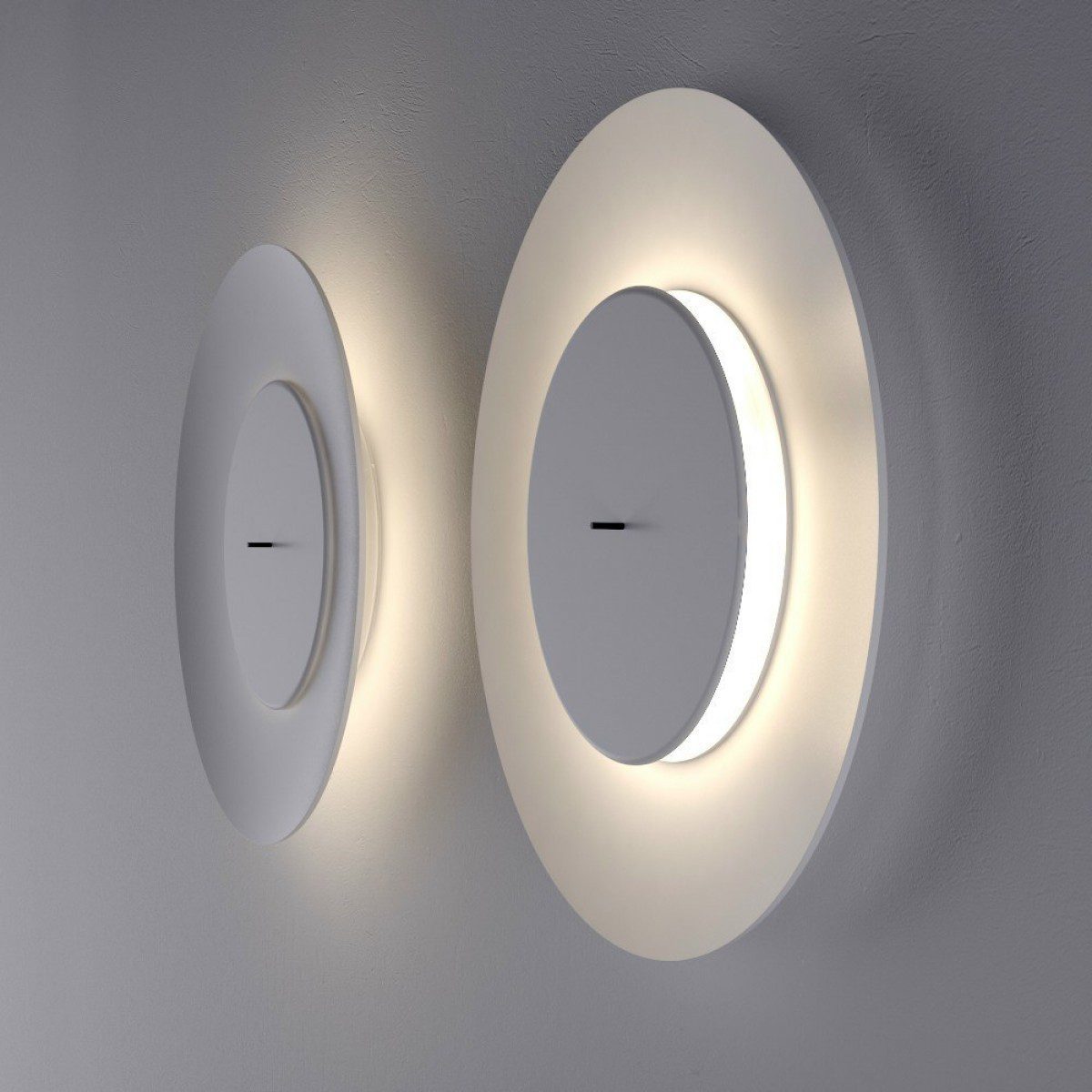 Minimalist Flush Mount LED-light with Concentric Design