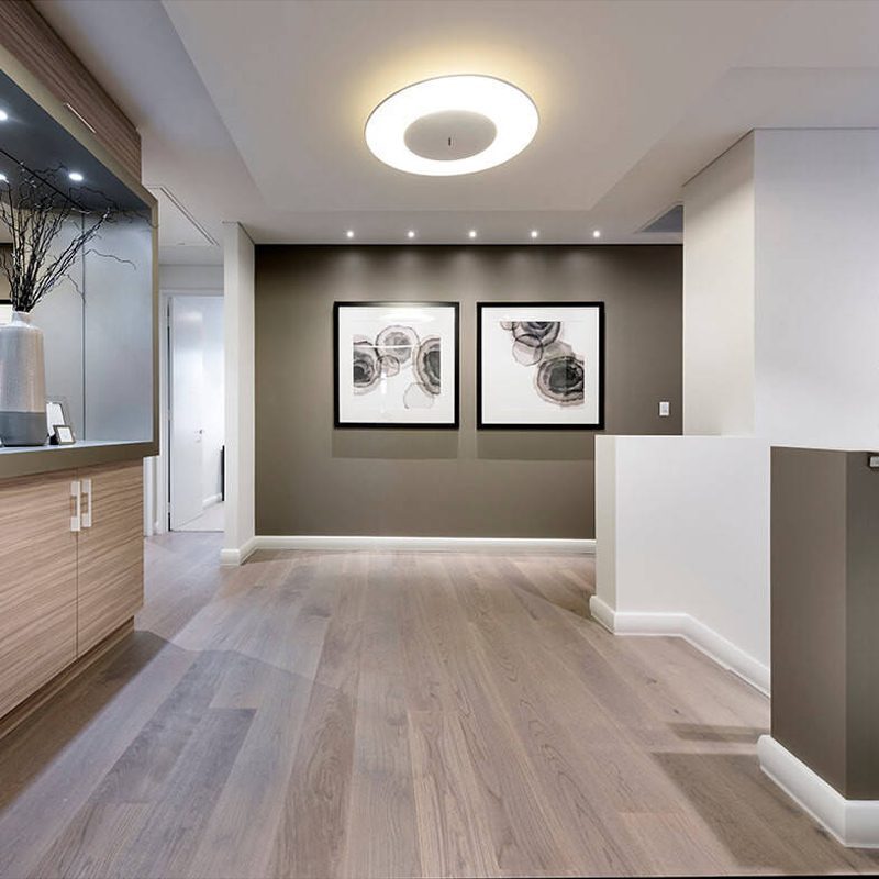 Minimalist Flush Mount LED-light with Concentric Design