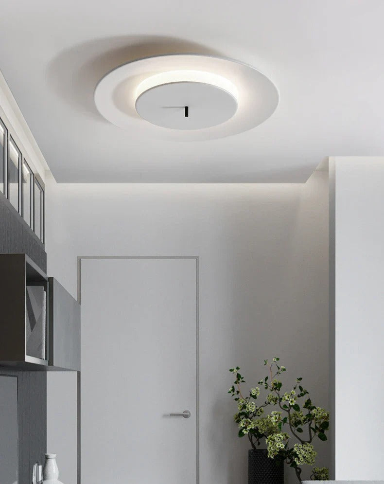 Minimalist Flush Mount LED-light with Concentric Design
