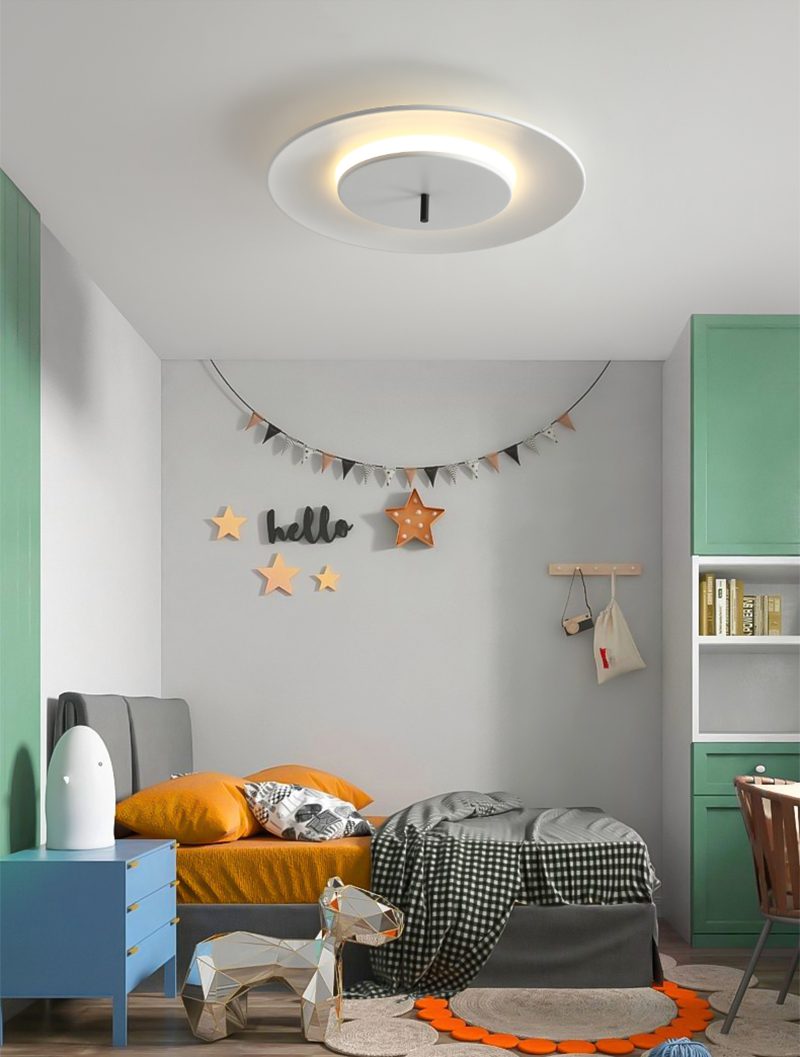 Minimalist Flush Mount LED-light with Concentric Design