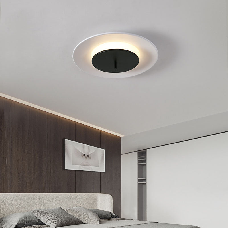 Minimalist Flush Mount LED-light with Concentric Design