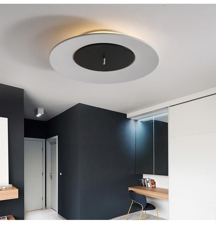 Minimalist Flush Mount LED-light with Concentric Design