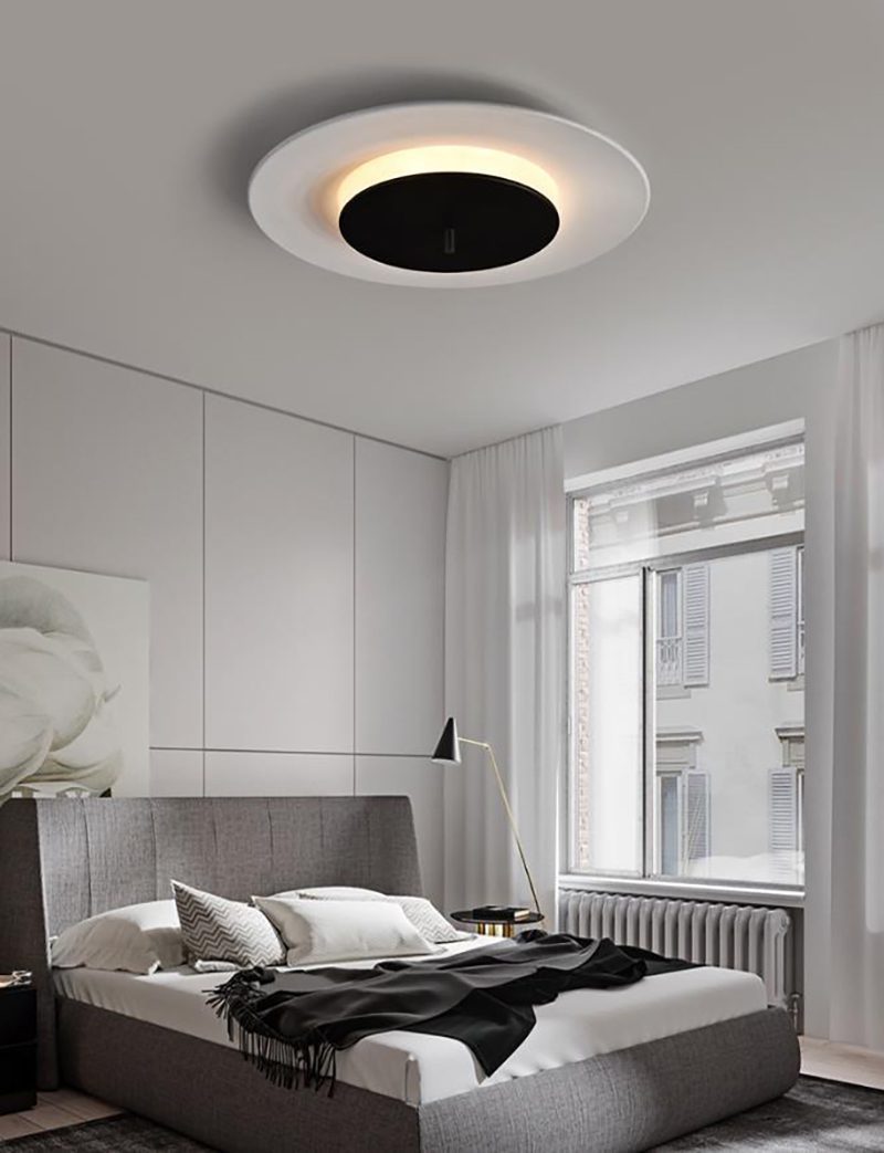 Minimalist Flush Mount LED-light with Concentric Design