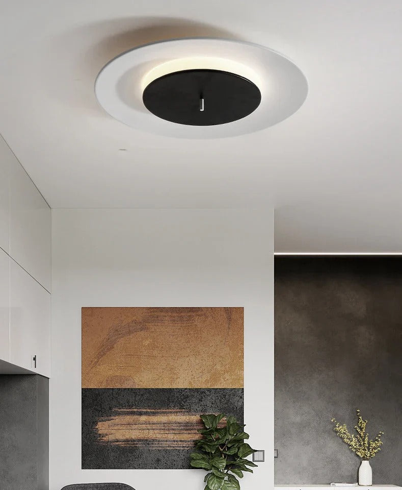 Minimalist Flush Mount LED-light with Concentric Design
