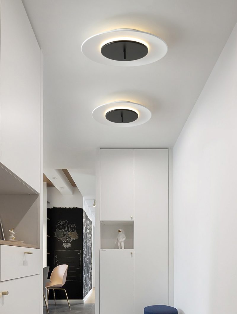 Minimalist Flush Mount LED-light with Concentric Design