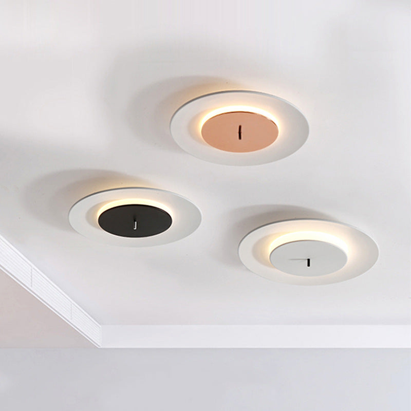 Minimalist Flush Mount LED-light with Concentric Design
