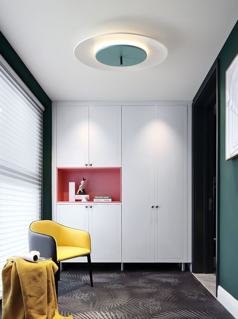 Minimalist Flush Mount LED-light with Concentric Design