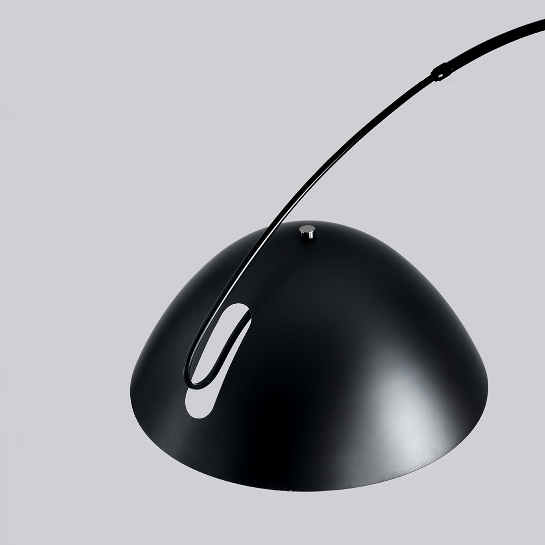 Minimalist Floor Lamp with Hemispherical Shade