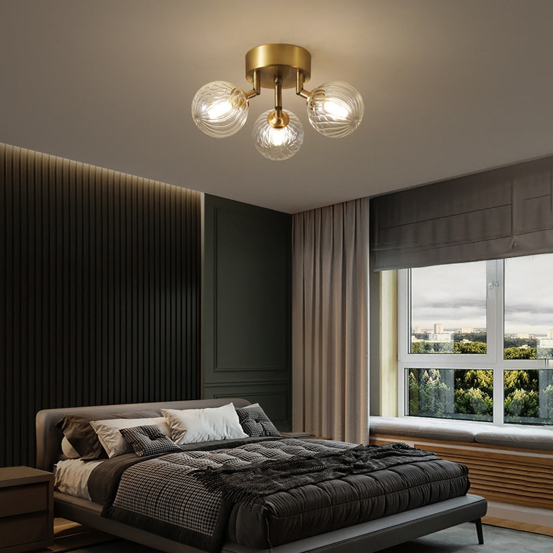 Semi-Flush Mount Art Deco Spherical Light Cluster