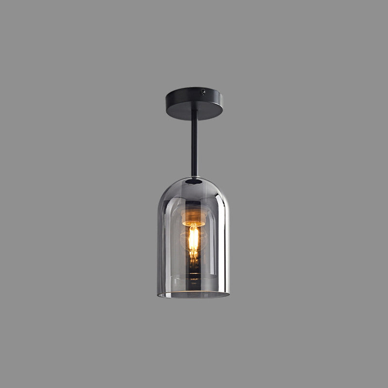 Modern Glass Ceiling Light – Elegant Cylinder Shape