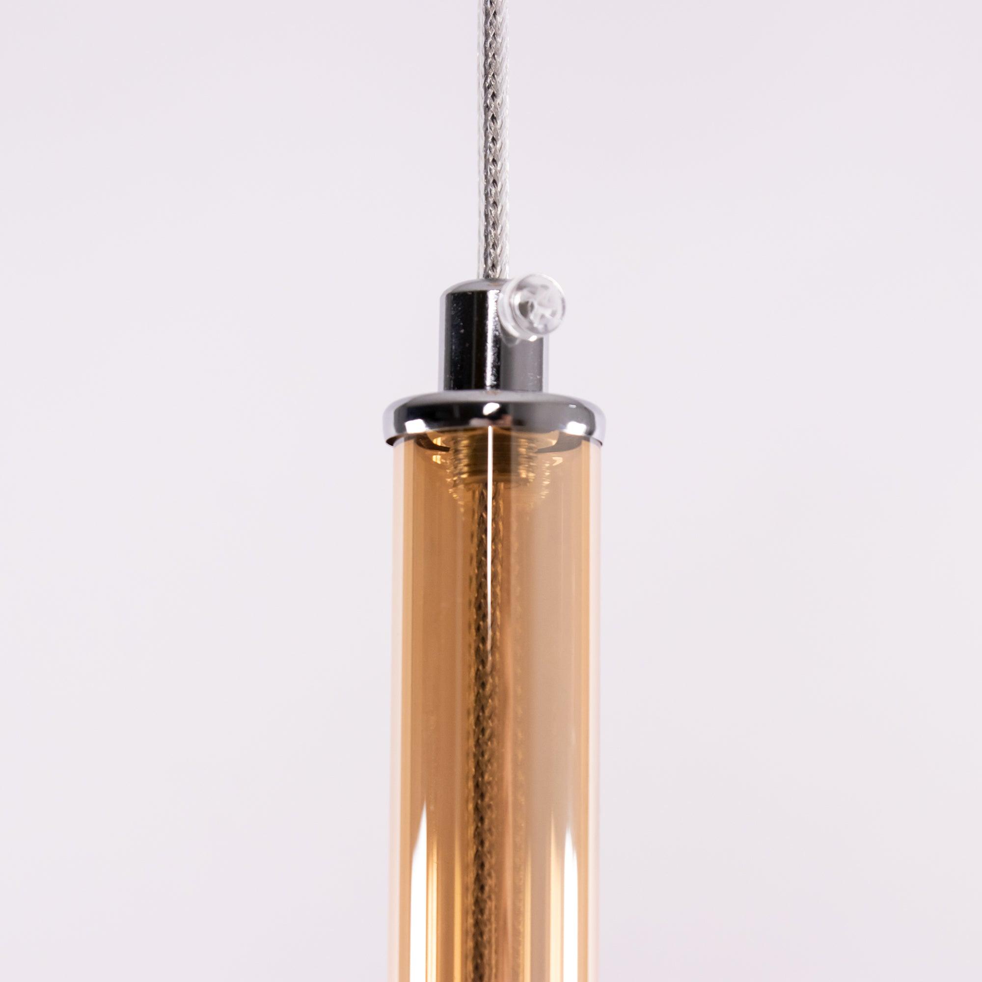 Minimalist Spherical Pendant Light With Cylindrical Top