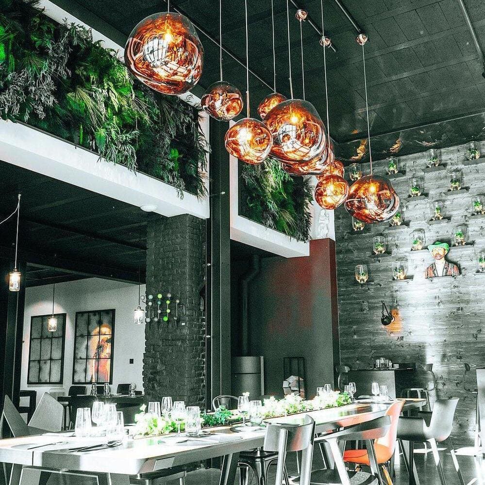 Modern Lava Pendant Lamp – Molten Glass Effect