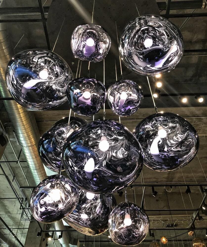 Modern Lava Pendant Lamp – Molten Glass Effect