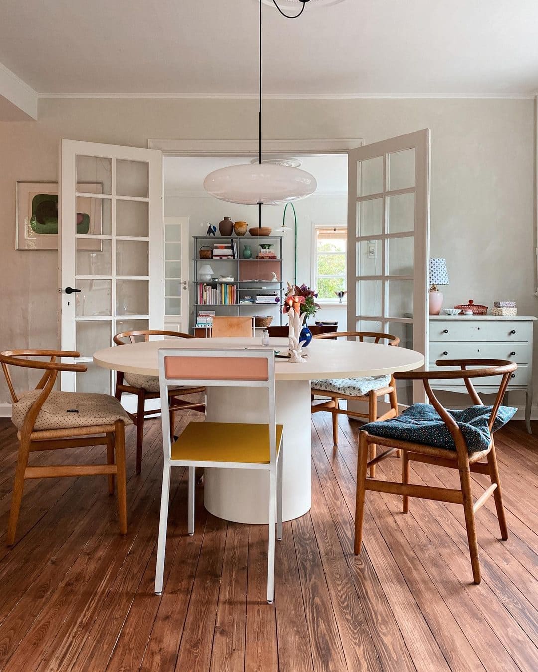 Modern Pendant Lamp – Lightweight Polymer & LED