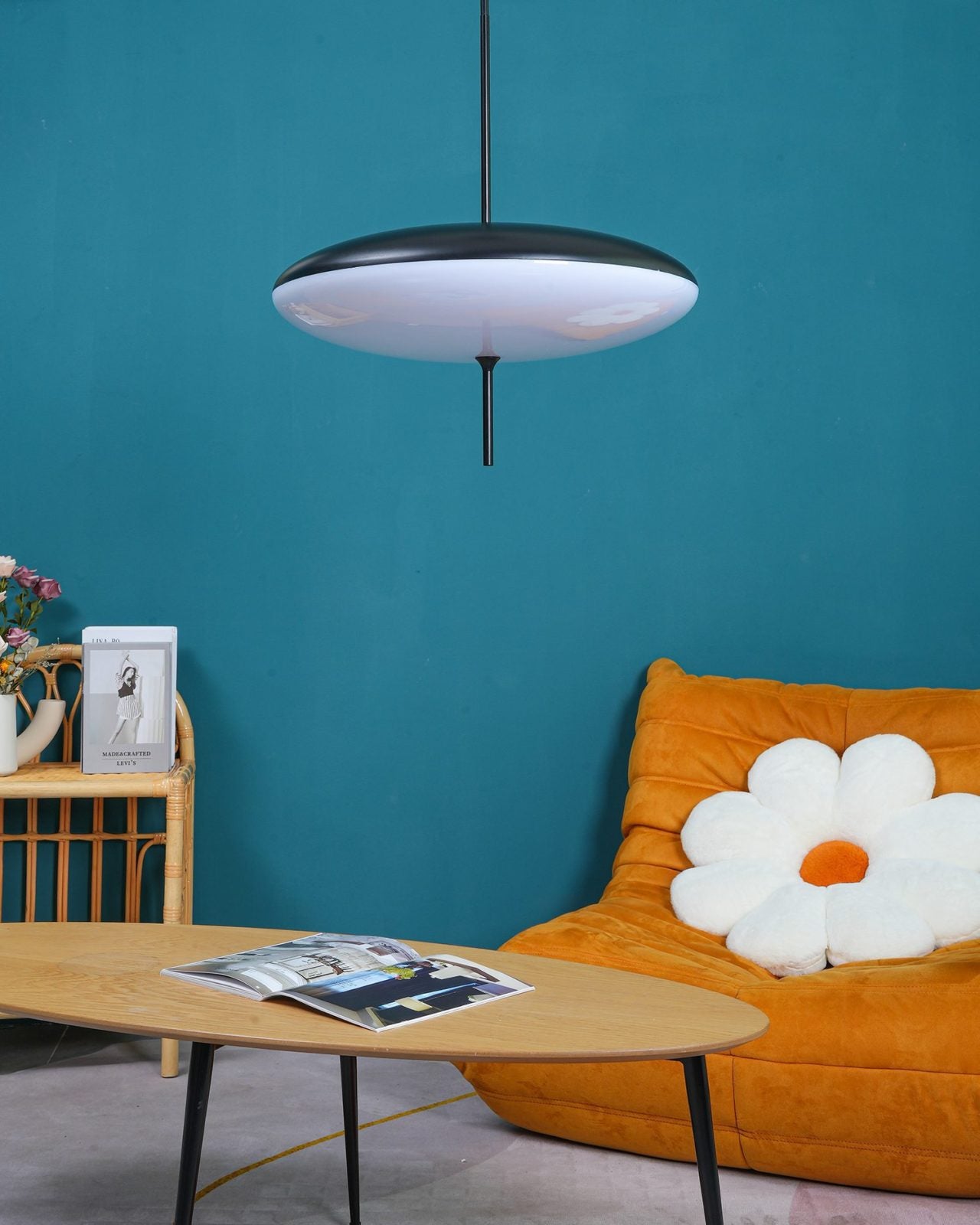 Modern Pendant Lamp – Lightweight Polymer & LED